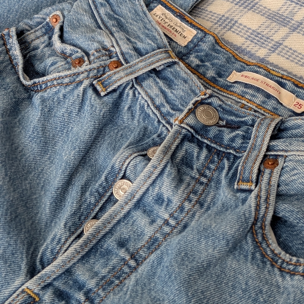 Levi's Light Blue Straight Leg Jeans